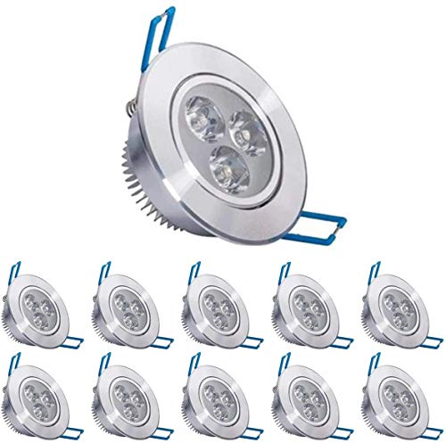 POCKETMAN 4W LED-Deckenleuchte Downlight,Warmweiß Einbaustrahler,Mit LED-Treiber(10 Packung)
