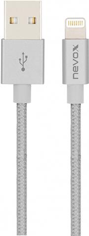nevox 1528 1m Lightning USB Silber Handykabel (1528)