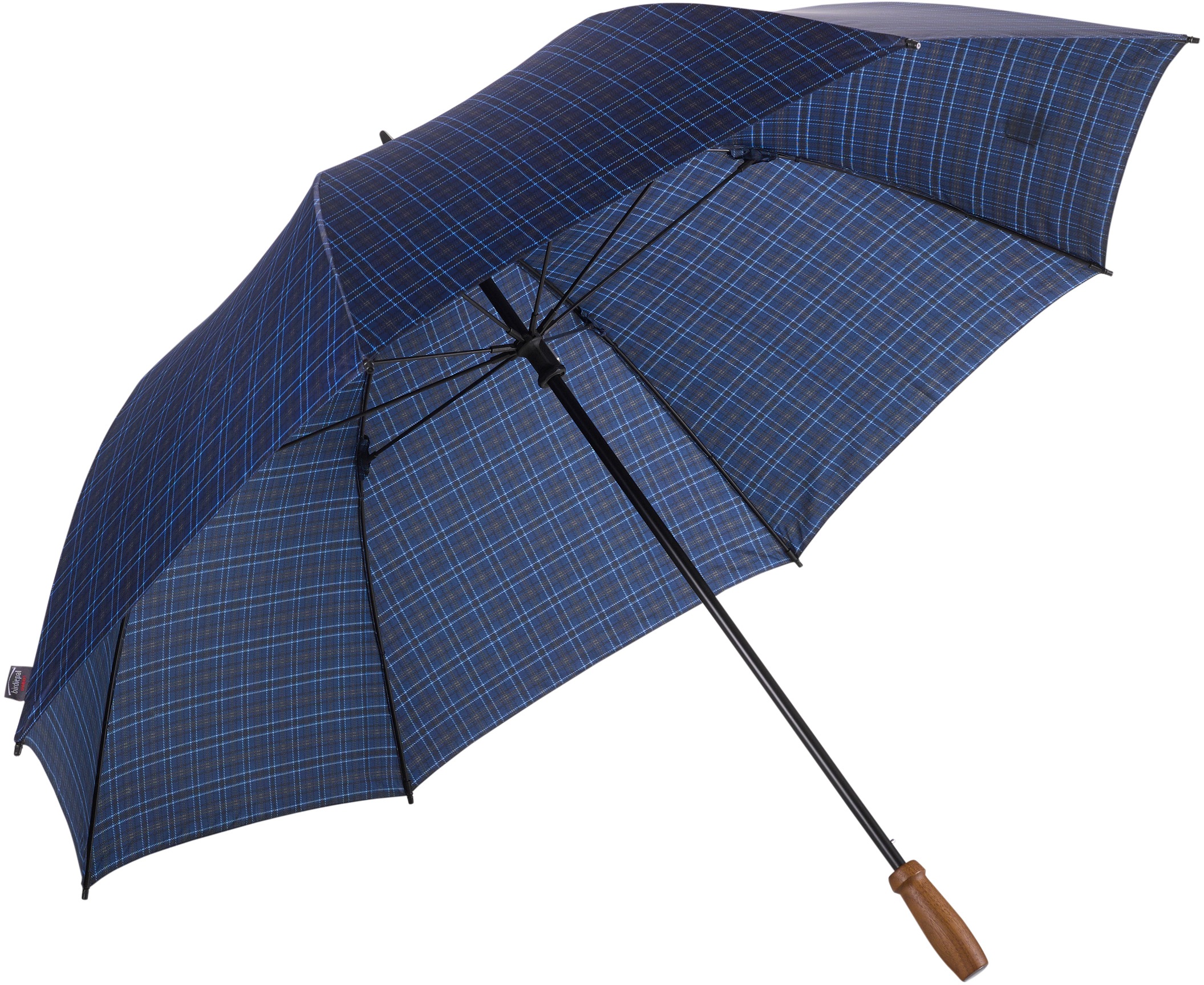 Euroschirm Birdiepal Classic W2CL4 Golfschirm Regenschirm Langschirm Durchmesser Ca. 133cm Glasfasergestell Manueller Öffner mit Nussbaum Griff Inklusive Schirmhülle