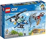 LEGO 60207 City Polizei Drohnenjagd, Hubschrauberspielzeug mit Netzkanone, Gefängnisausbruch Sets für Kinder