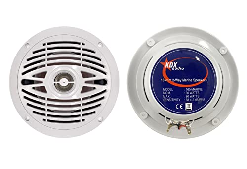 kdx-audio 165-marine – Lautsprecher Set für Boote, Weiß
