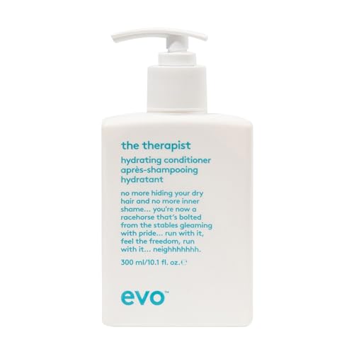 Evo the therapist hydrating conditioner 300ml I Feuchtigkeitsspendender Conditioner für trockenes und coloriertes Haar I verleiht Geschmeidigkeit, Glanz und reduziert Frizz I vegan, ohne Sulfate