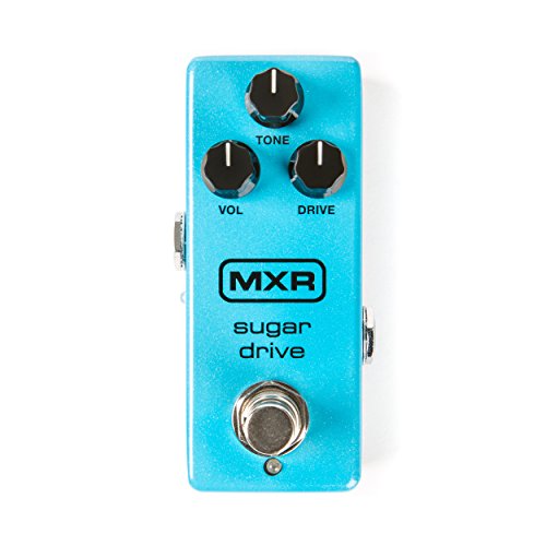 MXR M 294 Sugar Drive Mini (Effekt Pedal für E-Gitarre mit Bypass Fußschalter) Blau