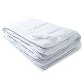 aqua-textil Soft Touch Sommer Bettdecke 200 x 220 cm leichte Steppdecke atmungsaktiv Sommerdecke