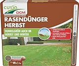 CUXIN DCM Rasendünger Herbst - Langzeit Rasendünger - Mit MINIGRAN® TECHNOLOGY - Frosthärte & Standfestigkeit - organisch-mineralischer Dünger - 3 kg für 60 m²