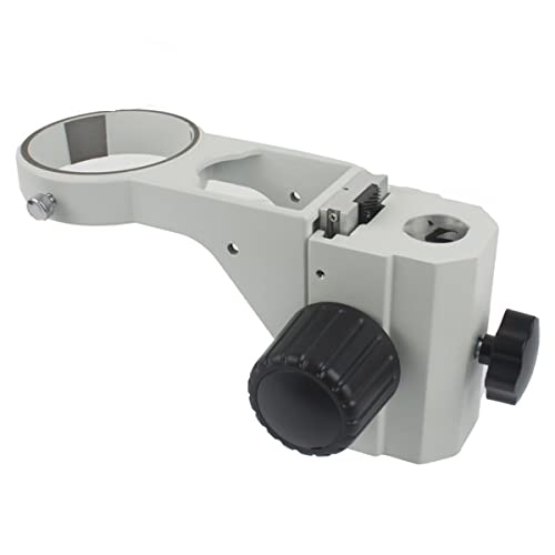 LCLXSH Laborverbrauchsmaterialien Fernglasmikroskop-Gelenkarm, Einstellbarer Mikroskopständer 76 mm Durchmesser Objektivadapter (Color : 76mm-25mm White)