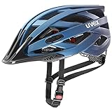 uvex i-vo cc - leichter Allround-Helm für Damen und Herren - individuelle Größenanpassung - erweiterbar mit LED-Licht - deep space matt - 52-57 cm