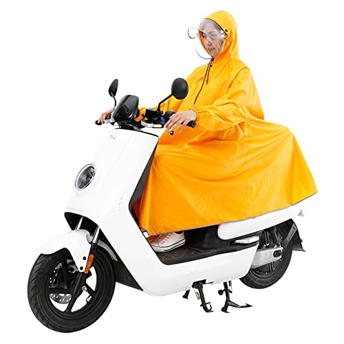 JTYX Motorrad-Regenmantel Regenponcho Regenjacke Regenbekleidung Erwachsene Packbarer Leichter Regenmantel mit Kapuze Trench für Damen und Herren