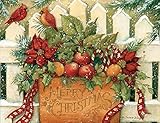 Lang 1004675 – „Merry Christmas Welcome“ Weihnachtskarten, Kunstwerk von Susan Winget – 18 Karten, 19 Umschläge – 13,7 x 17,5 cm