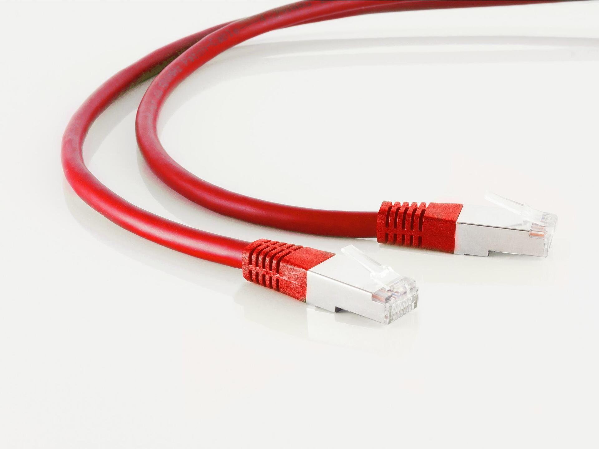 S/CONN maximum connectivity Netzwerkkabel-Patchkabel, cat 6, S/FTP, PIMF, Halogenfrei, rot, 7,5m (75717-HR)