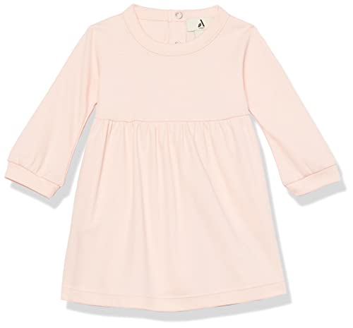 Amazon Aware Baby Mädchen T-Shirt-Kleid mit Langen Ärmeln aus Bio-Baumwolle, Rosa, 6-9 Monate