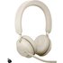 Jabra Evolve2 65 UC Telefon On Ear Headset Bluetooth® Stereo Beige Lautstärkeregelung, Batterielad