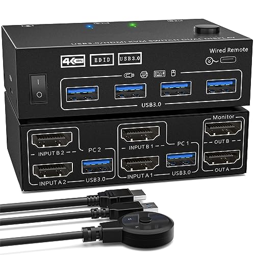 ZSYTF USB3.0-High Port Doppelkanal KVM Umschalter 202AS USB Hubs Mit Hoher Anzeige Und Gleichmäßiger Farbleistung