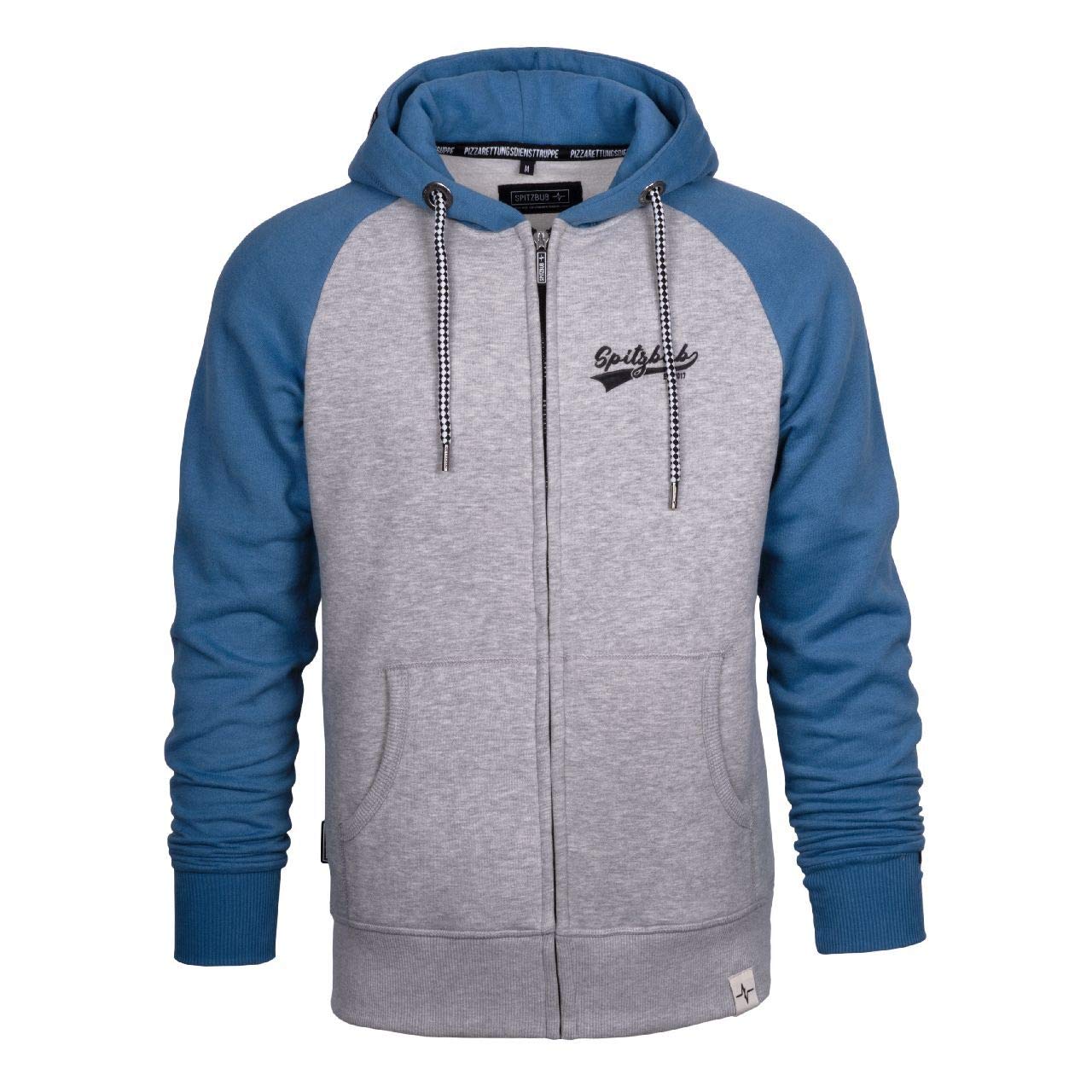 Spitzbub Herren Hoodie Pullover mit Kapuze Sweatjacke Zipper Kapuzenpullover mit Reißverschluss Jens