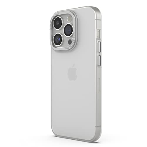 Arktis MR Protect Hülle kompatibel mit iPhone 14 Pro Max Transparent [Frozen Look] Silikon, Handyhülle, durchsichtige Schutzhülle [Widerstandsfähig] - Rückschale Transluzent [Case Cover] (Snow)