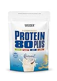 WEIDER Protein 80 Plus Eiweißpulver, Kokosnuss, Low-Carb, Mehrkomponenten Casein Whey Mix für Proteinshakes, 500g