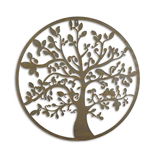 Deko Lebensbaum Wanddekoration Baum Metall 51cm