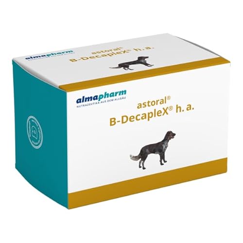 almapharm astoral B-DecapleX h.a. | 120 Tabletten| Ergänzungsfuttermittel für Hunde | Hochkonzentrierter Vitamin B-Komplex | Zur Unterstützung von Stoffwechsel und Nervensystem