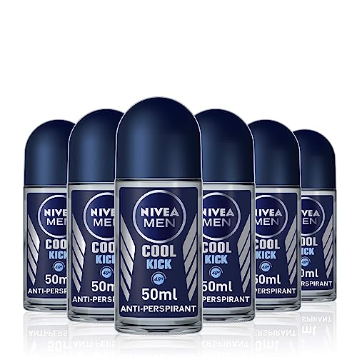NIVEA Men "Cool Kick" Deo Roll-on, Anti-Perspirant - 6er Pack (6 x 50 ml)