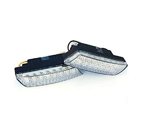 BLUETECH PLUS Ultra kleine universale LED Tagfahrleuchten/Tagfahrlichter mit 16 SMD LEDs R87 Modul E-Prüfzeichen & Dimmfunktion