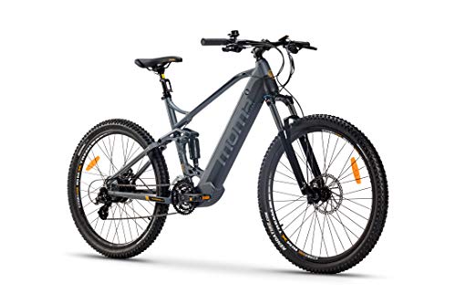 Moma Bikes Elektrische Fahrrad VAE Mountain Bike, E-27.5, Aluminium Shimano 7 V, Ion Lithium 48 V 13 Ah Akku