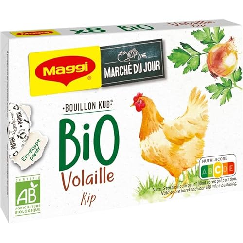 Maggi Bio-Geflügelbrühe, 80 g, 4 Stück