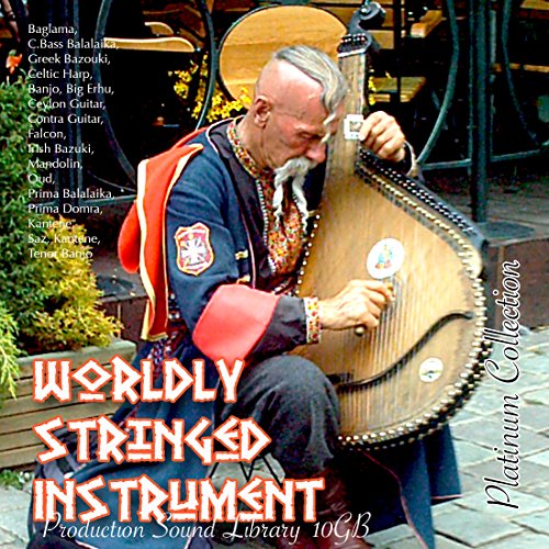 WORLDLY STRINGED INSTRUMENTS - HUGE unique, very useful 24bit WAVe Samples/Loops Studio Library 10.5GB on 3 DVD or download