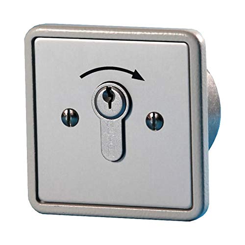 BAUER - Schlüsselschalter 1 Schliesser, Unter Putz | Taster, Sicherheit, für Hörmann, Garagentor, Handsender