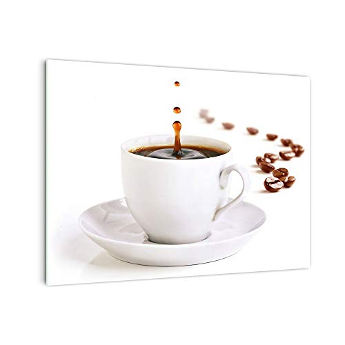 DekoGlas Küchenrückwand 'Kaffeebohne in Tasse' in div. Größen, Glas-Rückwand, Wandpaneele, Spritzschutz & Fliesenspiegel