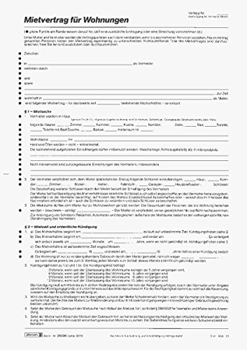 Brunnen Mietvertrag Wohnungen, A4, 6 Seiten (10 Verträge Vorteilspack)