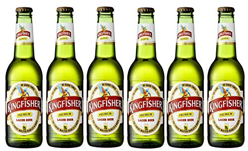 6x Kingfisher Premium Lager Bier 330ml Indisches Bier