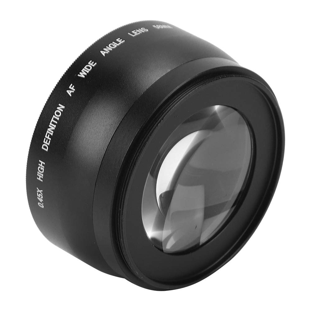 58mm Kamera Weitwinkelobjektiv, 0,45X Weitwinkel Makroobjektiv Universal für Canon für Nikon für Sony für Olympus Kamera