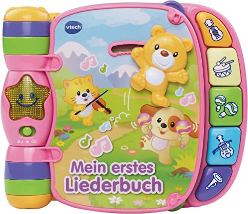VTech Baby 80-166754 Babyspielzeug - Mein erstes Liederbuch, pink