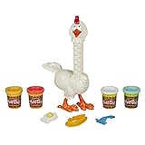 Play-Doh E6647 Animal Crew Cluck-a-Dee Verrücktes Huhn, Bauernhof-Spielset mit 4 Farben Knete