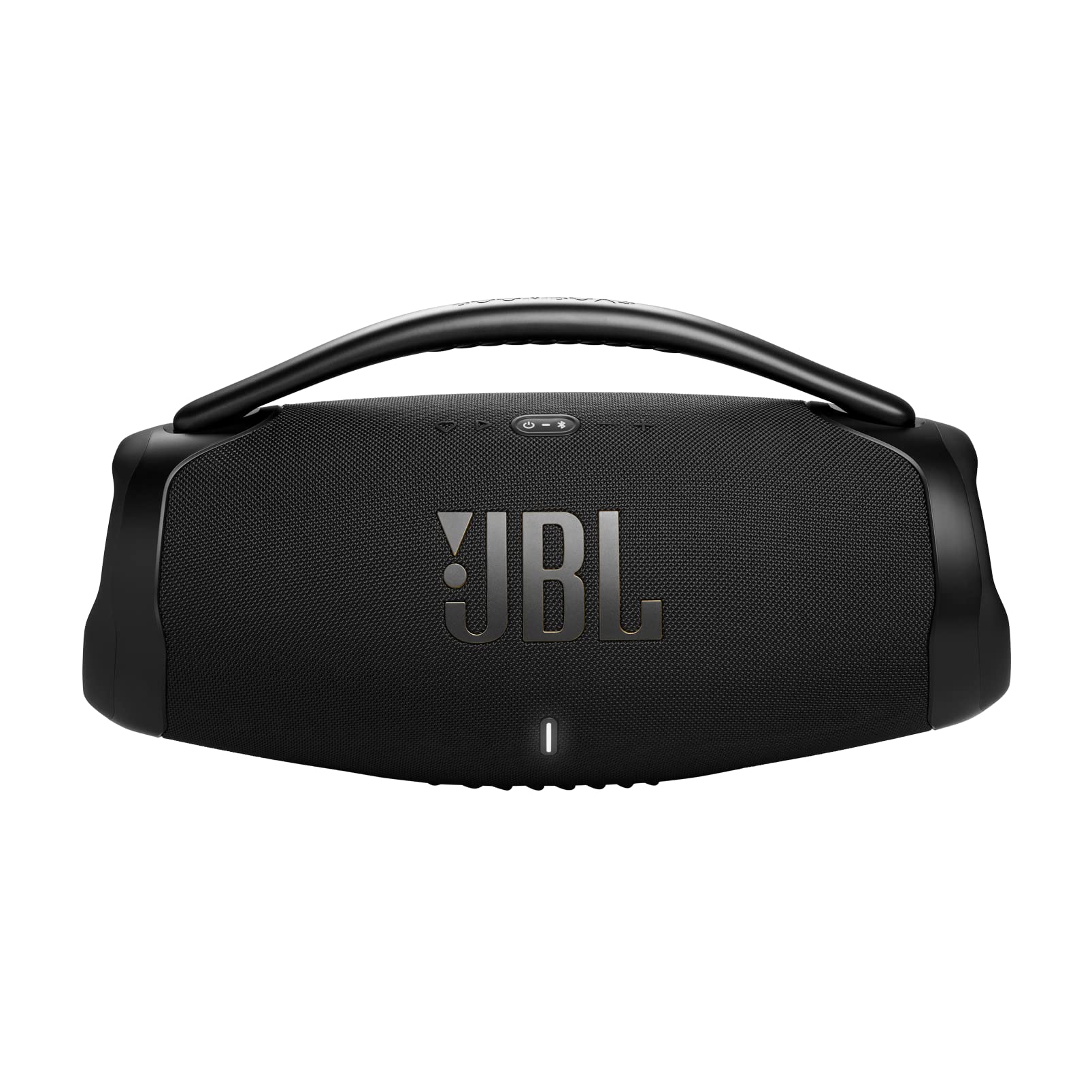JBL Boombox 3 Wifi – Kabelloser Lautsprecher mit Bluetooth und Wifi – Kompatibel mit der JBL One App – 24 Stunden Wiedergabezeit – Wasser- und staubdicht – Integrierte Powerbank – Schwarz