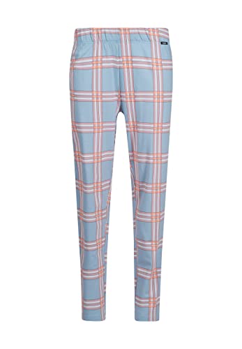 Skiny Damen Night 02 Pyjamaunterteil, windwardblue Check, 36