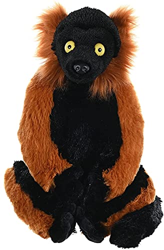 Wild Republic 10946 - Cuddlekins roter Vari Lemur, Plüschtier, 30 cm