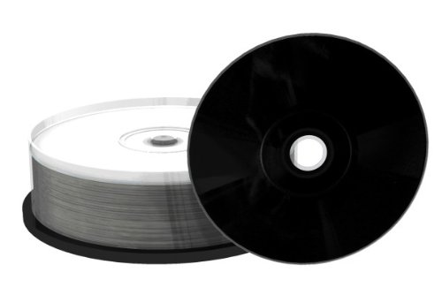 100 (4X 25Stk) MediaRange Rohlinge Black CD-R 52x schwarz Printable