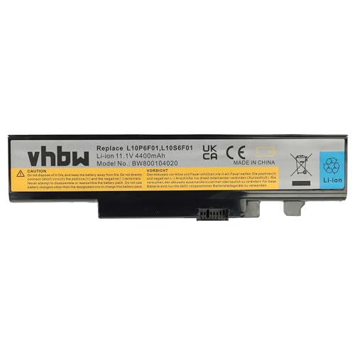 vhbw Li-Ion Akku 4400mAh (11,1 V) passend für Lenovo IdeaPad Y471A, Y471D, Y471G, Y471M, Y471N, Y471P, Y570, Y570A.