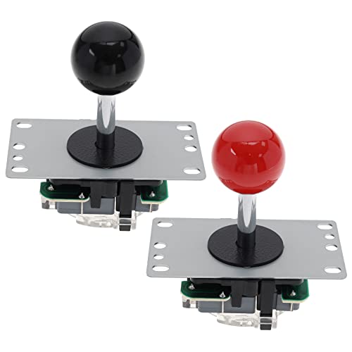 eMagTech 2Pcs 5 Pin 8 Way Arcade Joystick Ersatz Kämpfer Joystick Fit für Arcade Spiel Maschinen Ball Top Griff Controller Zubehör [Video Game]