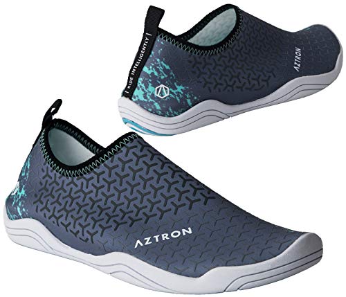 Aztron Gemini-II Aqua Shoes Badeschuhe Surfschuhe Wasserschuhe Neoprenschuhe Neopren Grey 7.5 Man