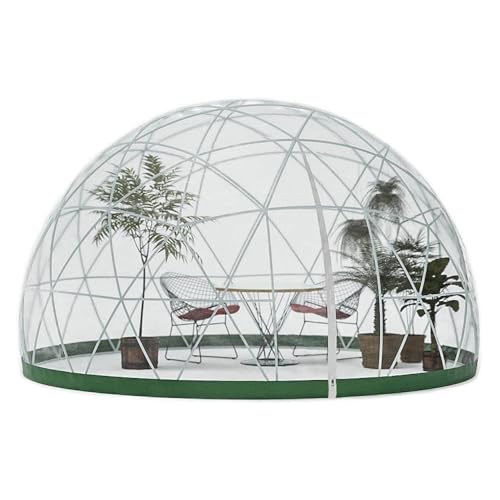 ZCBYBT Transparente Kuppelhaus 10 m² PVC Zelte Gewächshaus Gartenblasenzelt für Outdoor, Nachmittagstee, Garten