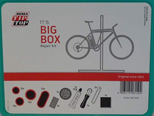 Rema Tip Top Schlauch-Reparatur-Set, Sortiment TT 15 Fahrrad BIG BOX, Schlauchflicken 506150