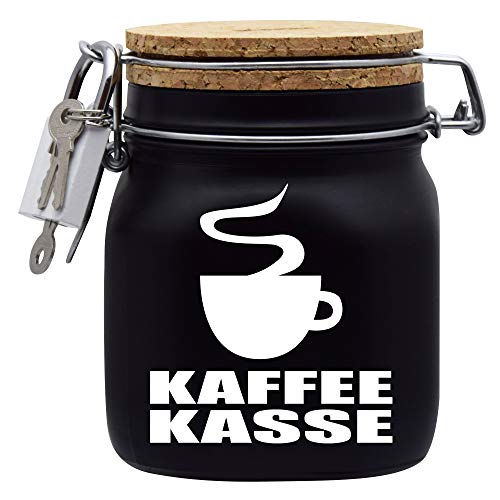 Spardose Kaffekasse Geld Geschenk Idee Schwarz M