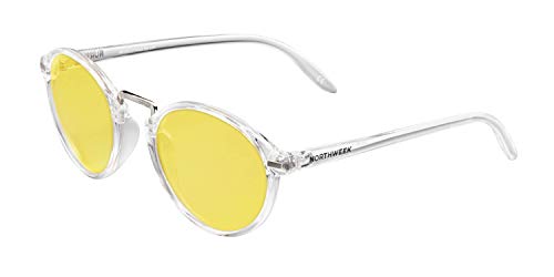 NORTHWEEK Unisex-Erwachsene VESCA LUOPING Sonnenbrille, Gelb (Transparente Yellow), 132.0
