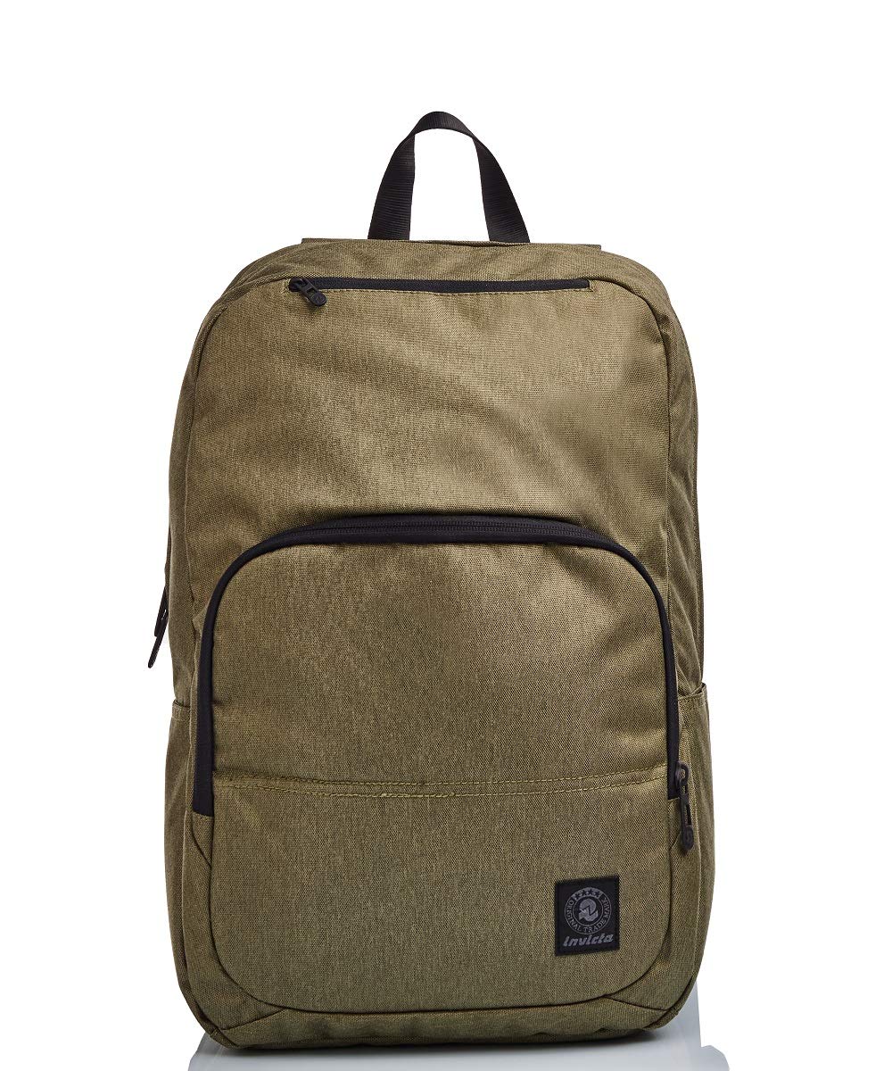 INVICTA CARRY ON Praktisch & Unisex Leicht, kompakt;Büro, Reise, Arbeit, Fahrrad Backpack, Daypack, italienisches Design grün 2 Töne