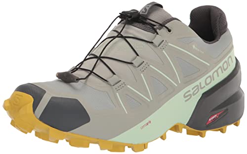 Salomon Damen Speedcross 5 Gore-TEX Hiking Shoe, Wrought Iron/Spray/Antique Moss, 36 EU