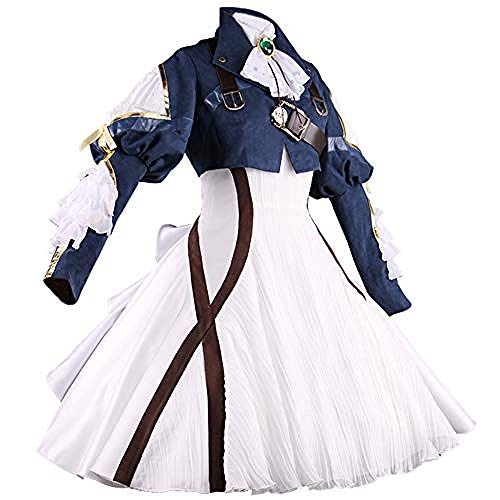 Damen Lila Evergarden Kostüm Lang Lolita Kleid Cosplay Uniforms-M