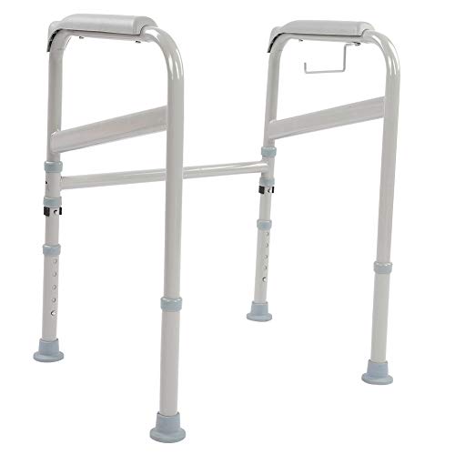 Estink- Leichtgewichtiger Aluminium-WC-Rahmen, Sicherheits-Handlauf für Behinderte, Haltehilfe für Behinderte, Unterstützung für Toiletten, Gehhilfe, für Badezimmer mit Behinderten