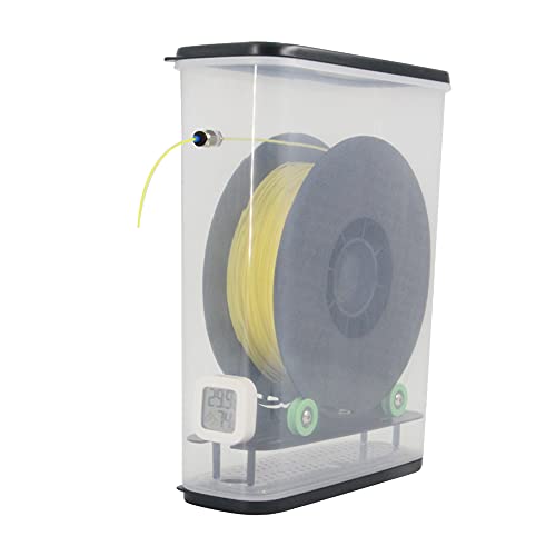 Zeberoxyz 3D-Drucker Filamenthalter Trockenaufbewahrungsbox Feuchtigkeitsbeständige Versiegelte Universal verstellbare Filamenthalterung Rackhalterung für PLA ABS Nylonholz (Trockenaufbewahrungsbox)